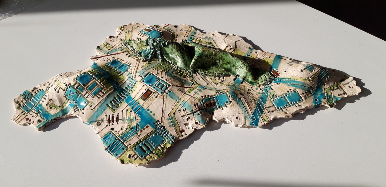 Katrin Leitner, TECTONIA -GIS -- TECTONICAL PLATES, 2018