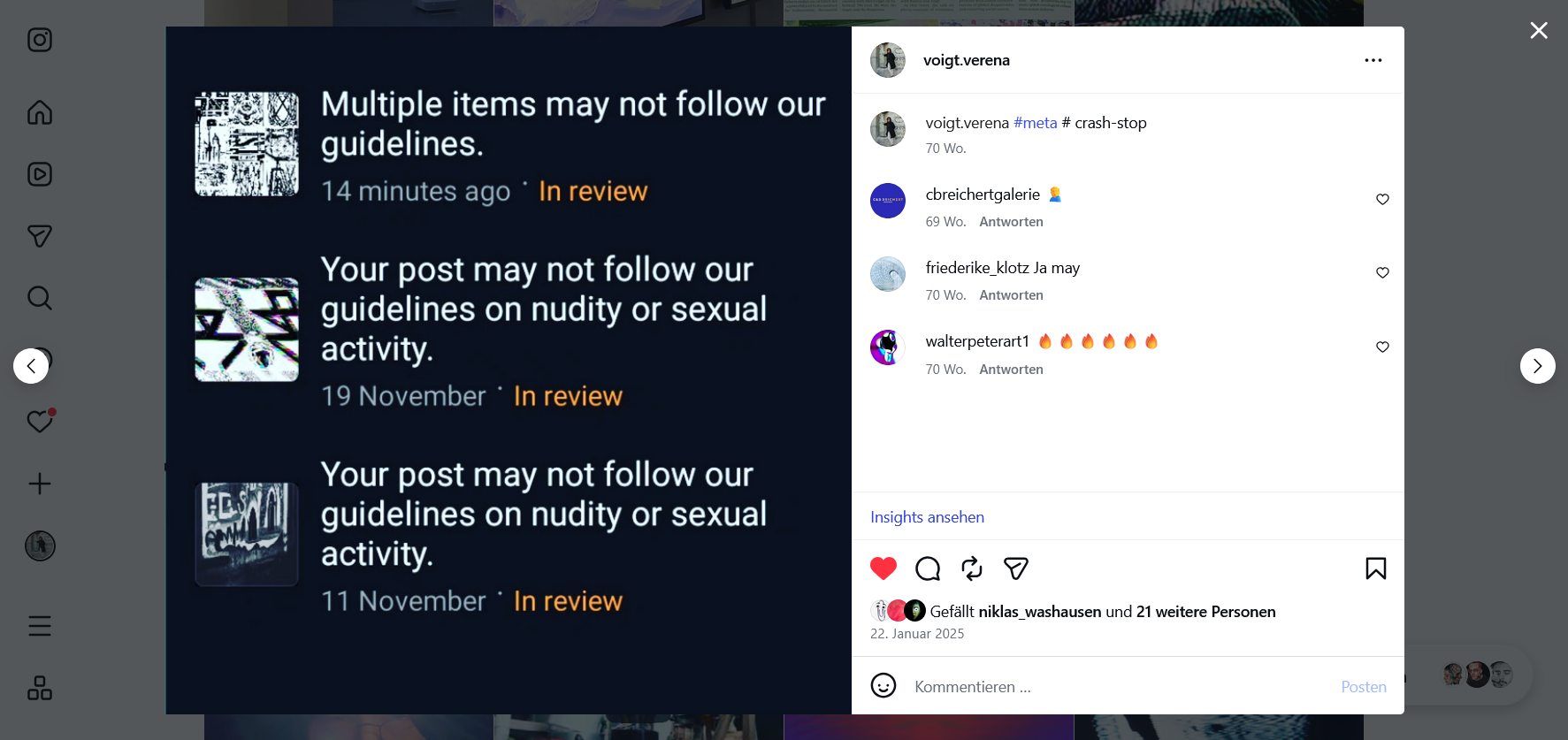Ian Keaveny aka crash stop: The End of Instagram, 2024